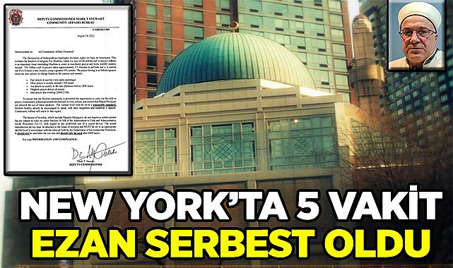 New York'ta Ezan Serbest Oldu