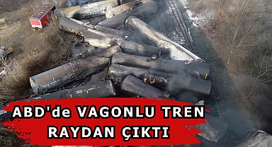 Oklahoma'da Sekiz Vagonlu Tren Raydan Çıktı