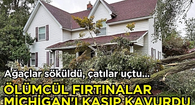Ölümcül fırtınalar Michigan'ı Kasıp Kavurdu, En Az 5 Kişi Öldü