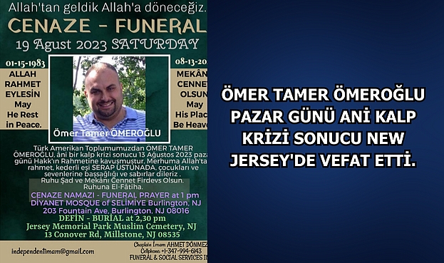 Ömer Tamer Ömeroğlu Kalp Krizinden Vefat Etti
