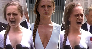 Polonyalı siyasetçiden ilginç 'Rusya' protestosu: 1 dakika boyunca bağırdı...