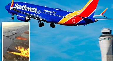 Southwest Airlines Uçağı Havadayken Alev Aldı