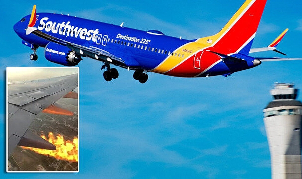 Southwest Airlines Uçağı Havadayken Alev Aldı