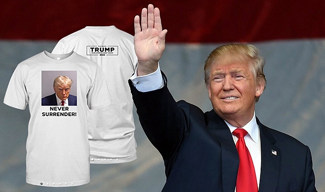 Trump'ın sabıka fotoğrafı 'baskı' oldu, satışa çıkarıldı: Asla teslim olma