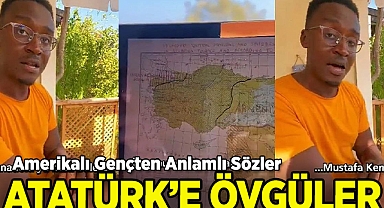  ABD'li Gençten Tarihi Harita İle Atatürk'e Övgü
