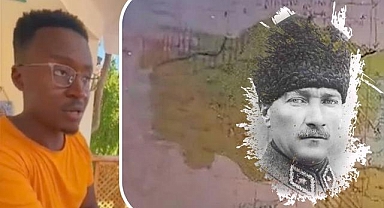 Amerikalı genç 1. Dünya Savaşı haritasını gösterdi, Atatürk'e övgüler dizdi: Bir adamın sayesinde...
