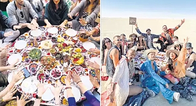 Burning Man festivalinde Türk kahvaltısıyla lezzet kattılar: Amacımız sohbetlerde de çeşitlilik