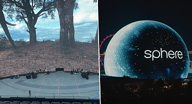 Darren Aronofsky, The Sphere'in içinden paylaştı