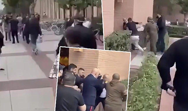 Ermeni provokatörler durmadı: Büyükelçi Mercan'ı hedef alıp çalışanlara saldırdılar
