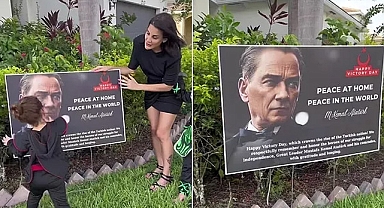 Florida'da yaşayan Türk fenomen Eylül Öztürk Özkan'dan 'Atatürk köşesi'