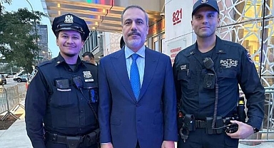 Hakan Fidan, New York'ta Türk asıllı Amerikalı polislerle görüştü