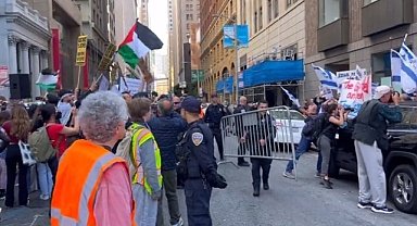 ABD'de İsrail ve Filistin destekçileri karşı karşıya geldi