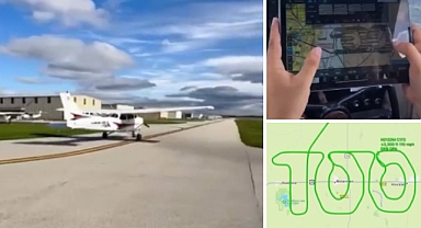 Cumhuriyet'in 100. yılı Amerika'da gökyüzüne kazındı