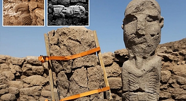 Göbeklitepe'de tarihe ışık tutacak keşifler: 'İlk boyalı heykel' bulundu