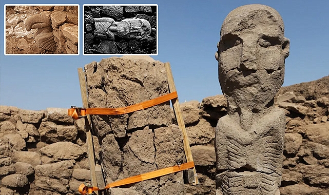 Göbeklitepe'de tarihe ışık tutacak keşifler: 'İlk boyalı heykel' bulundu