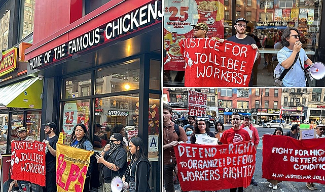 Jollibee çalışanlarından eylem: Firma kamuoyu önünde özür dilemeli!