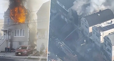 New Jersey'de yangın paniği: Alevler içinde kurtarılmayı bekledi