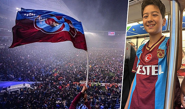 New York metrosunda küçük bir Trabzonspor taraftarı