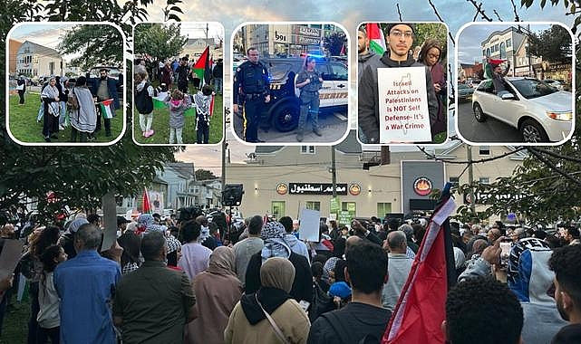 Paterson'da Filistin'e destek protestosu: Konvoy oluşturuldu, şehirde tur atıldı
