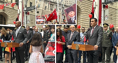 Wall Street'te Türk Bayrağı göndere çekildi