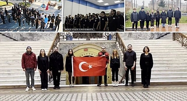 ABD'deki Türk öğrencilerden anlamlı etkinlik: 10 Kasım'da Atatürk'ü unutmadılar!