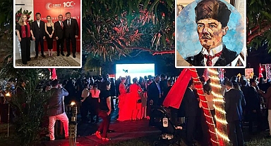 Miami'de Cumhuriyet Resepsiyonu'na damgasını vuran Türk: Eseri kendine hayran bıraktı