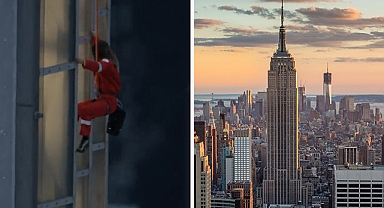 Ünlü oyuncu, Empire State binasına tırmandı: Bunu yapan ilk insan oldu!