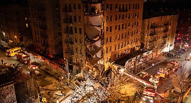 New York'ta 6 katlı bir apartman çöktü: Arama kurtarma çalışmaları başlatıldı
