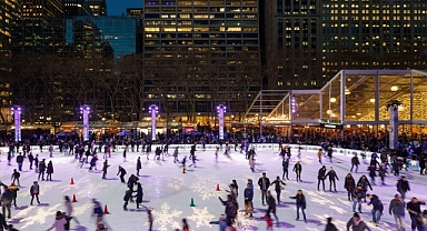 Bryant Park, kışın keyifli etkinliklere ev sahipliği yapıyor