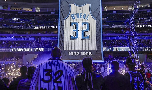 Efsanevi oyuncu Shaquille O'Neal'ın forması emekliye ayrıldı