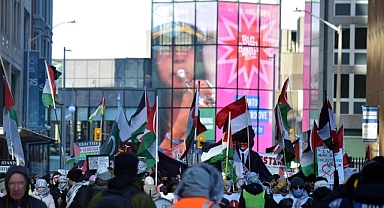 Washington'da binlerce kişi Gazze için sokaklara döküldü: Acil ateşkes çağrısı yapıldı