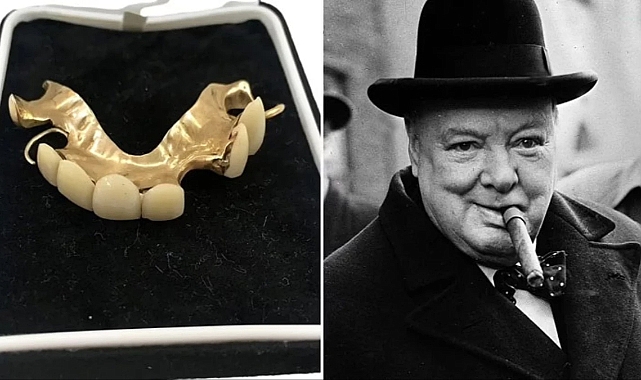 Winston Churchill'in takma dişleri rekor bir fiyata satıldı
