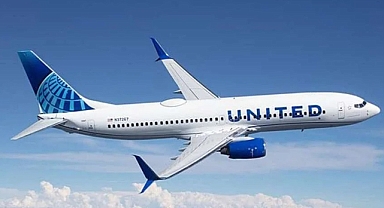 United Airlines uçağında panik dolu anlar: Kalkış sırasında lastiği koptu