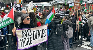 ABD Başkanı Biden'a New York'ta Gazze Protestosu