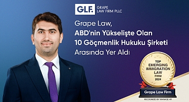 Grape Law, Manage HR Dergisi'nin "Amerika'nın Yükselen 10 Göçmenlik Hukuku Şirketi" listesinde yer aldı.