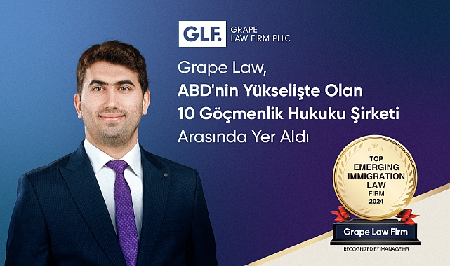 Grape Law, Manage HR Dergisi'nin "Amerika'nın Yükselen 10 Göçmenlik Hukuku Şirketi" listesinde yer aldı.