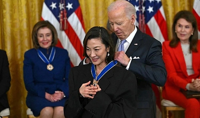 ABD Başkanı Biden'dan Michelle Yeoh'a Özel Onur: Başkanlık Özgürlük Madalyası