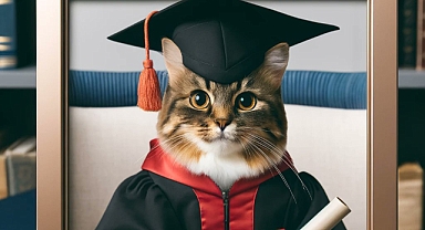 Vermont Üniversitesi'nden Kedi Max'e Onursal Diploma