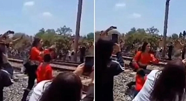 Selfie Çekmek İsterken Tren Çarptı!