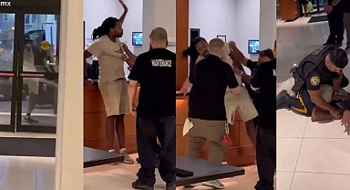 ABD Polisinden Otel Kapısını Kıran Vatandaşa Sert Müdahale!