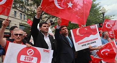 ABD'ye Gelen Cumhurbaşkanı Erdoğan'a Türk Vatandaşlardan Coşkulu Karşılama!