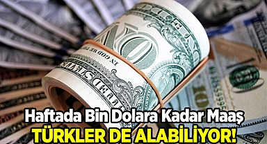 Türkler de Alabiliyor! Haftalık Bin Dolara Kadar...