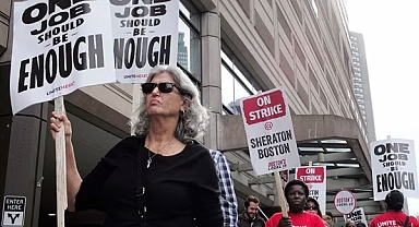 ABD'de Otel Çalışanları Greve Gitti Binlerce İşçi İşi Bıraktı