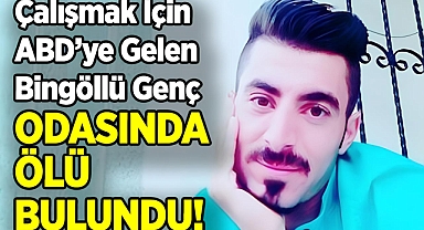 Çalışmak İçin ABD'ye Gelen Bingöllü Genç, Odasında Ölü Bulundu!