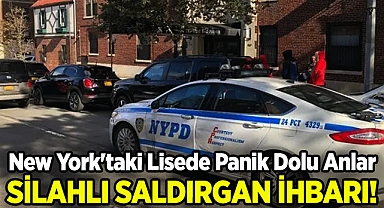 New York'taki Lisede Silahlı Saldırgan İhbarı Panik Dolu Anlar Yaşattı!