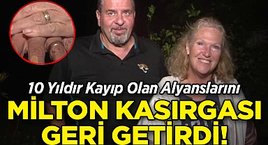 10 Yıldır Kayıp Olan Alyanslarını, Milton Kasırgası Geri Getirdi!