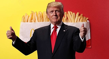 Donald Trump sözünü tuttu: McDonald's'da çalıştı