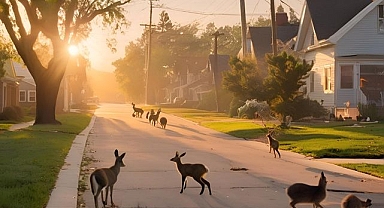 Kedi köpek yok ama... ABD'de sokakta dahi yürürken karşılaşılan ilginç yabani hayvanlar