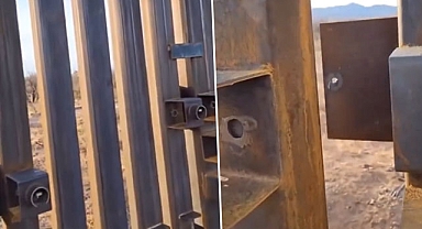 Meksika'dan ABD'ye kaçak girişlerde yeni yöntem: Demir çitlere kapı açtılar