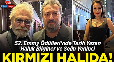 52. Emmy Ödülleri'nde Tarih Yazan Haluk Bilginer ve Selin Yeninci, Kırmızı Halıda Boy Gösterdi!